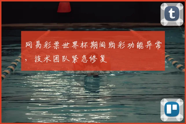 网易彩票世界杯期间购彩功能异常,技术团队紧急修复